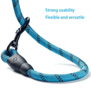 Reflective Nylon Dog Leash 1.5m – Durable Rope Lead with Padded Handle