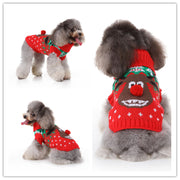 Christmas Reindeer Dog Sweater – Warm Winter Knitwear for Pets