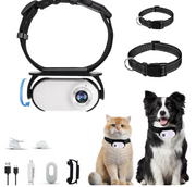Pet Collar Camera HD 1080P – 120° Wide-Angle Video Recorder for Dogs & Cats
