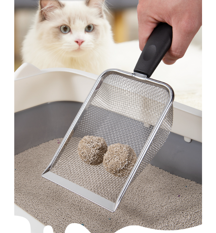 Heavy-Duty Metal Cat Litter Scoop – Durable Non-Stick Shovel