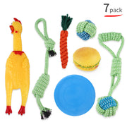 Durable Plush Dog Toy Set – Interactive Squeaky Chew Toys for Medium & Large Dogs