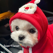 Christmas Pet Hoodie – Warm Santa & Tree Pullover for Cats and Dogs