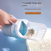 Foldable Cat Litter Shovel with Waste Bin – Portable Large-Capacity Scoop