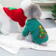 Christmas Pet Sweater – Cozy Cashmere-Style Fleece Outfit for Small & Medium Dogs