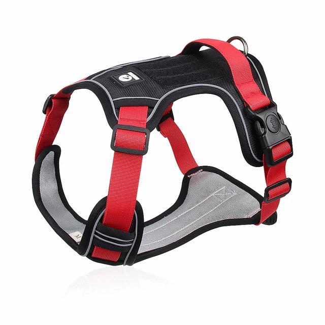 No-Pull Reflective Dog Harness – Durable Padded Vest with Lift Handle for Medium & Large Dogs