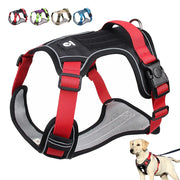 No-Pull Reflective Dog Harness – Durable Padded Vest with Lift Handle for Medium & Large Dogs