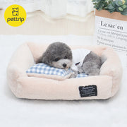 Velvet Pet Bed – Removable & Washable Nest with Non-Slip Waterproof Base